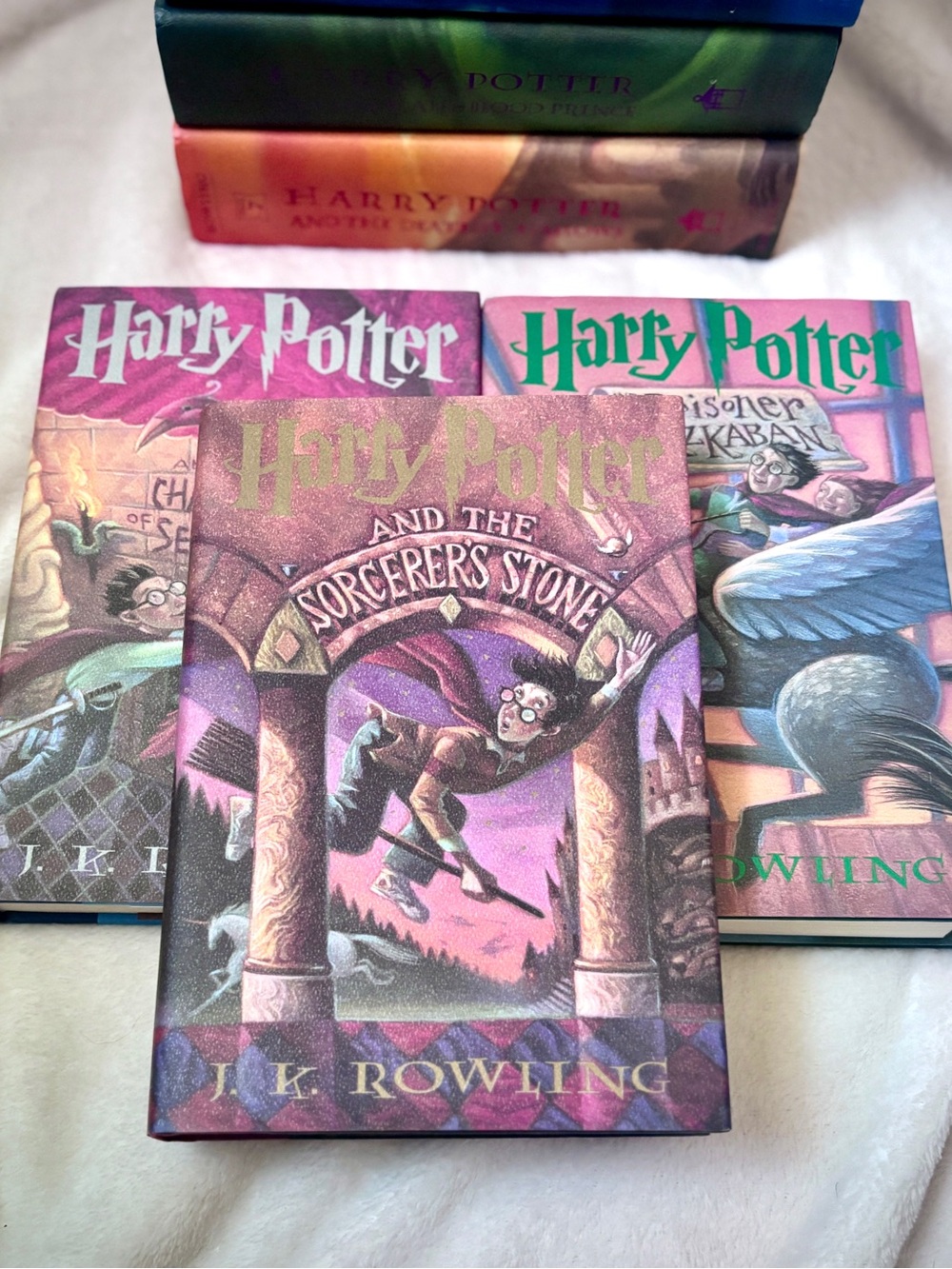 Harry Potter Hardcover Lot 1-3 Sorcerer’s Stone Chamber Azkaban